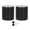 Bright Black, variant on Adjustable Table Leg Risers 1.69 to 2.95 inches Dual Units 43-75 mm Space Gray Aluminum Alloy Heavy Duty Furniture Riser Stand for Sofa Bed Cabinet Support Pack of 2