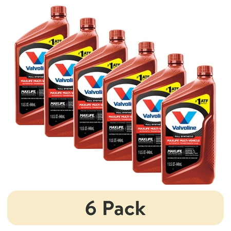 (6 pack) Valvoline Multi-Vehicle Automatic Transmission Fluid - 1 Quart