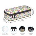 thumbnail image 6 of Goofa Colorful Pattern With Cute Chameleons Pattern Pencil Case, Multi- Slot Pencil Pouch, Portable Pencil Bag, Pen Case for& Office, 6 of 9