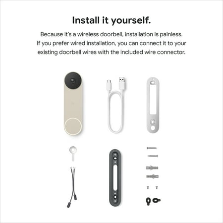 Google Nest Doorbell (Battery) (Linen)