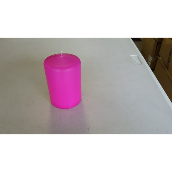 Hot Pink Pillar Candle 3x6 (Packed 1)