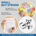 thumbnail image 2 of NAISHIER 25Pcs Fridge Magnet Refrigerator Magnets for Whiteboard, Strong Magnets Fridge Magnets Adult, Small Push Pin Magnets for Whiteboard, Office, Classroom, Map Magnets, Thumb Tacks Magnets, 2 of 5