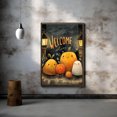 thumbnail image 1 of MoritanX Whimsical Pumpkin Ghost Halloween Poster: Family-Friendly Fall Decor, 1 of 3