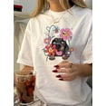 thumbnail image 1 of Camiseta Para Mujer De Verano Con Cuello Redondo Para Mochilero, Viajes, DesplazamientosDirectional Vintage Casual Printed T-Shirt for WomenFather's Day, Mother's Day, New Year, Spring Festival, Val, 1 of 6