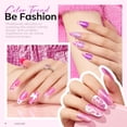 thumbnail image 3 of Set de esmaltes de uñas en gel Modelones, 6 colores, purpurina rosa, 3 of 7
