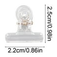 thumbnail image 5 of Under $1 Plastic Clip for File Paper Transparent Dovetail Clip Data Clip Study Office Supplies Long Tail Clip Small Bills Clip Small Size Transparent Clip, 5 of 6