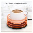 thumbnail image 3 of Cup Warmer USB Mug Warmer Coffee Cup Heater Electric Milk Tea Cup Warmer Heater Coaster For Home Office Desk USB Glass Heater ,Fast Heating, 3 of 7