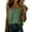 36# Army Green, variant on Cotton Linen Tops for Women Wrap Tunic V Neck Shirts Summer Vacation Short Sleeve Lightweight Casual Loose Blouses Gray S