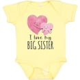 thumbnail image 3 of Inktastic I Love My Big Sister Two Hugging Hearts Boys or Girls Baby Bodysuit, 3 of 5