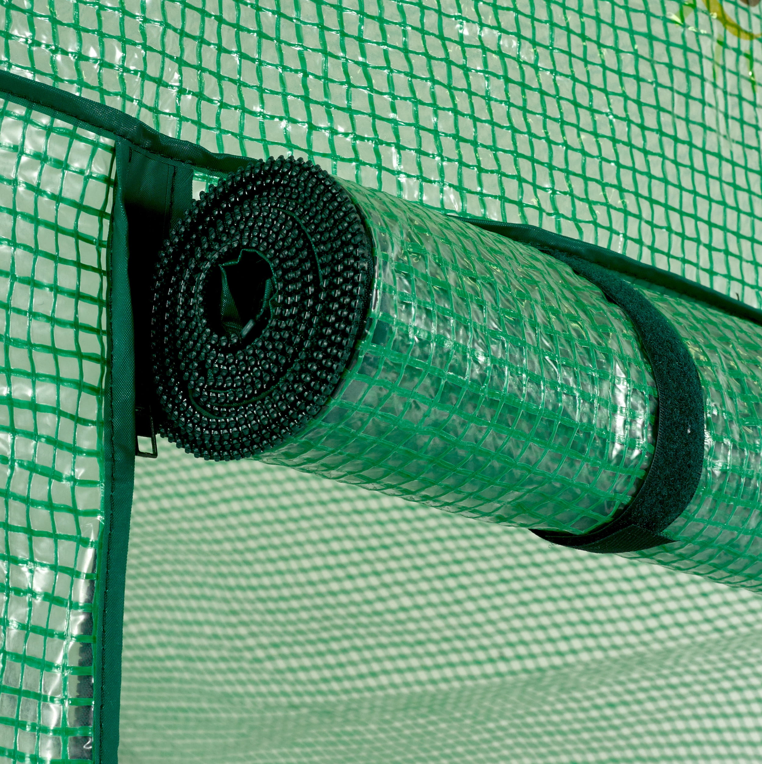 Machrus Ogrow Premium PE Greenhouse Replacement Cover for Your Outdoor Walk in Greenhouse - Green - Fits Frame 98"L x 49"W x 75"H