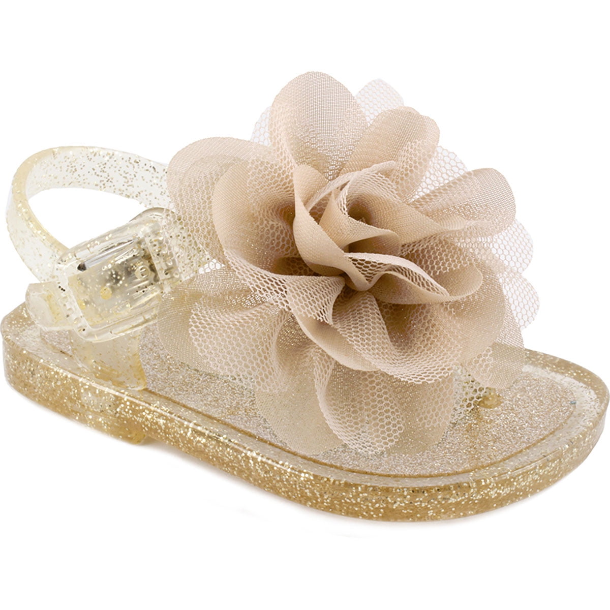 infant gold shoes