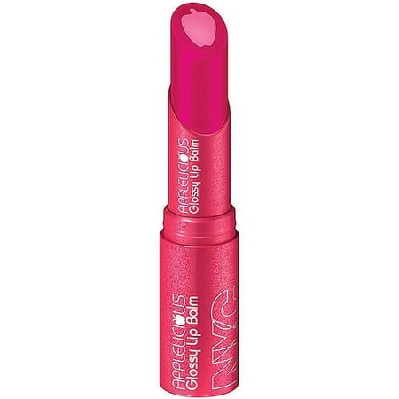 NYC New York Color Applelicious Glossy Lip Balm, 355 Pink, 0.12 Oz.