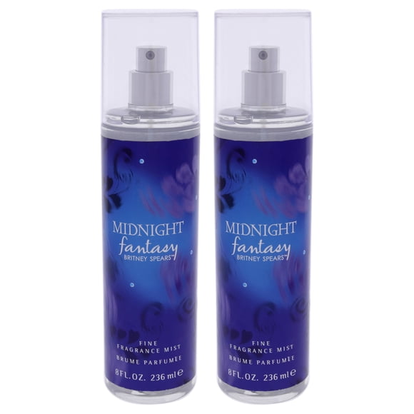 Midnight Fantasy by Britney Spears for Women - 8 oz Fragrance Mist - Pack of 2