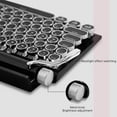 thumbnail image 3 of Clavier Machine à Écrire, Touches Rondes/rétroéclairé Blanc/compact 75 % Disposition Clavier pour Windows/Mac/PC/Ordinateur Portable (Noir), 3 of 6