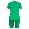 thumbnail image 6 of JFOPQVSM Womens Travel Outfits Summer Set Two Pieces Wash Cotton Shirt Top Lined Split Athletic Set, 6 of 6