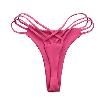 New & Trending NMMUED Thong Bikini Bottom  Swim Bottoms for Women  Thong Bikini  Women Beach Fashion  Bikini Bottoms  Hot Pink S