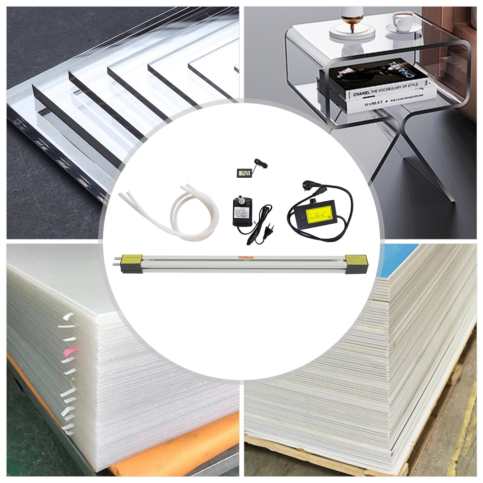 YIYIBYUS 60cm Acrylic Heat Bending Machine Plastic PVC Bending Machine Heater Plastic Strip Heater Bender 110V