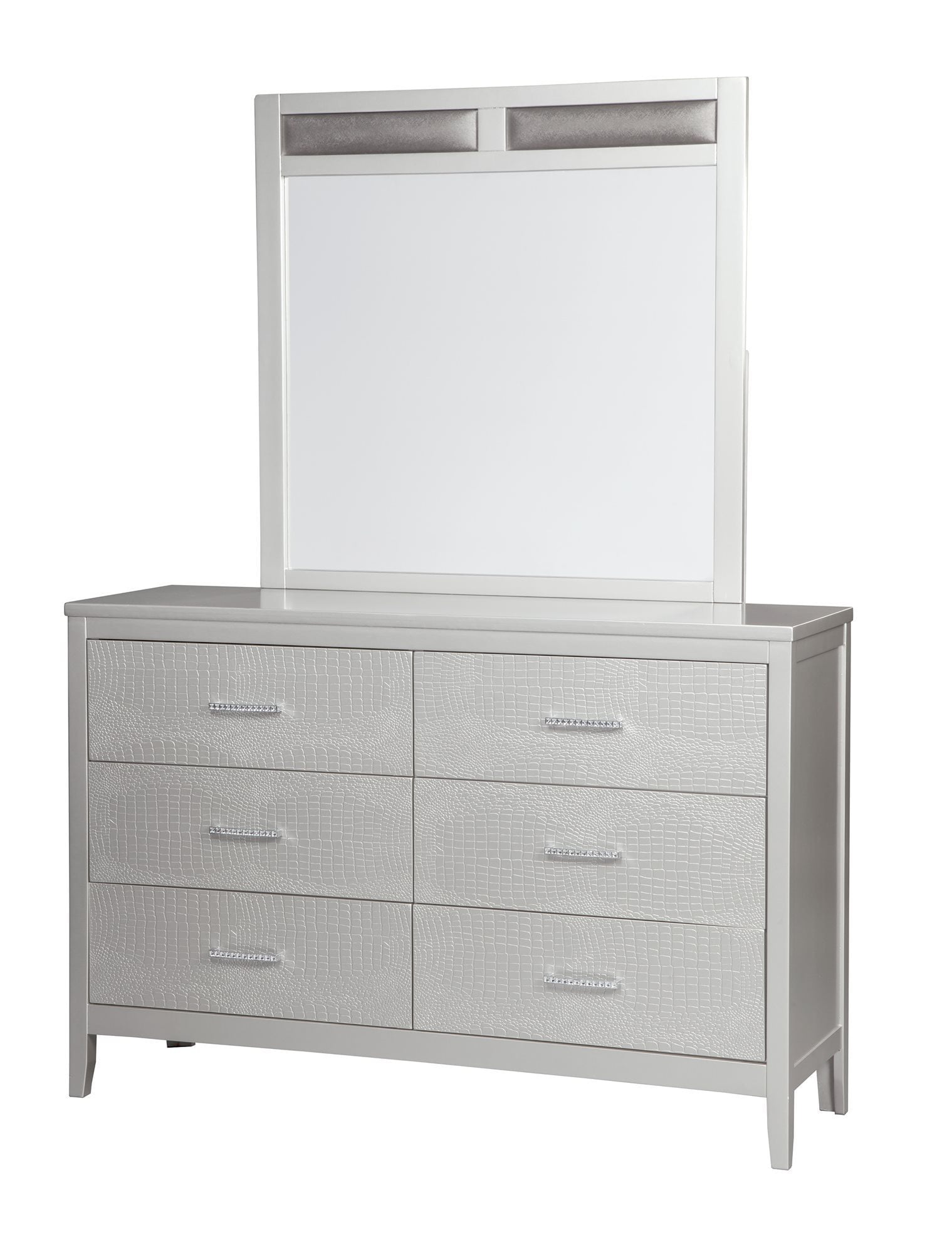 Ashley Furniture Olivet Dresser Mirror Silver Walmart Com