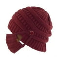 thumbnail image 4 of Thicken Winter Beanie Hat, 4 Colors Fleece Lined Warm Knit Beanie for Men Women, Slouchy Skull Cap Mouth Mask Set for Girl Winter Skiing Cycling Running, ect, 4 of 5