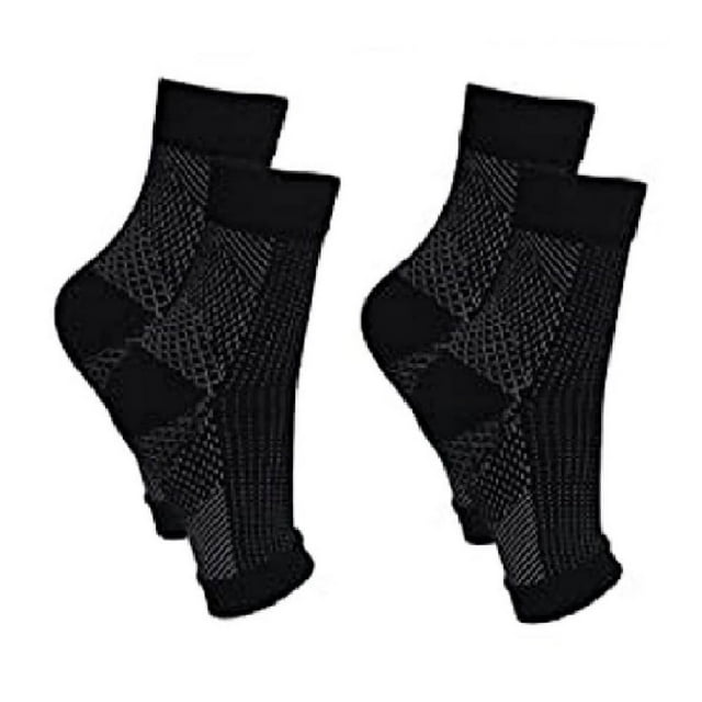 Compression Ankle Socks for Heel Support and Enhanced Comfort Function 4PCS