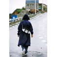 thumbnail image 6 of RainRider Raincoat for Men Waterproof Long Rain Jacket with Stowable Hood Lightweight Rain Gear Poncho for Unisex(Navy,S), 6 of 8