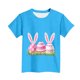 thumbnail image 5 of Blusas y camisas de manga corta con cuello redondo Camiseta estampada de manga corta de Pascua para niños Cuello redondo Manga corta Casual Versátil Para niñas Niños Top de poliéster, 5 of 5