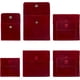 thumbnail image 1 of 8 bolsas cuadradas de terciopelo de 2 estilos, de 7 a 10 cm, color rojo oscuro, para joyería con cierre a presión, para regalo., 1 of 9