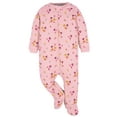 thumbnail image 2 of Onesies Brand Baby Girl Sleep 'n Play Footed Pajamas, 4-Pack, Sizes Newborn-6/9 Months, 2 of 9