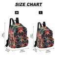 thumbnail image 2 of FORMRS Mini Backpack Purse for Women Quilted Travel Daypack Casual Shoulder Bag, Red Abstract, 2 of 7