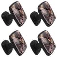 thumbnail image 2 of 4 Pcs Square Cabinet Handle Cupboard Knob Drawer Pulls Handle Flower Drawer Knobs with Screws Furniture Decoration, 2 of 7