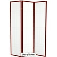 thumbnail image 6 of Red Lantern 6 ft. Tall Eudes Shoji Screen - Rosewood - 3 Panels, 6 of 6