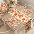 thumbnail image 2 of Ambesonne Yellow Table Runner & Placemats, Cup with Dots and Fruits, Placemat 4 pcs + Runner 16"x90", Yellow Scarlet, 2 of 2