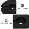 thumbnail image 3 of LOVEVER Floor Lamp Base Counterweight Livingroom Decor for DIY Display Socket Light Fixture Lamps Bohemian Iron, 3 of 6