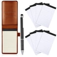 thumbnail image 1 of Conjunto Mini Porta Bloc de Notas de Bolsillo Outus con Cubierta de Cuero y Bolígrafo, 1 of 6