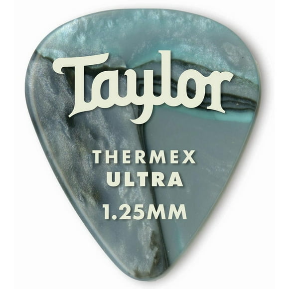 Taylor Picks - Premium 351 Thermex Ultra, Abalone, 1.25 mm, 6 Pack