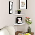 thumbnail image 2 of WELLAND 12-Inch Floating Corner Shelves ,Wall Mounted Storage Shelf, Set of 2, White Finish, 2 of 7