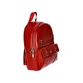 thumbnail image 3 of Madden NYC Women's Faux Leather Dome Ring Backpack, Red Wine, 3 of 4