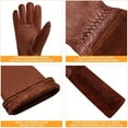 thumbnail image 7 of Long Gardening Gloves for Men & Women, Cowhide Leather Rose Pruning Gloves, Breathable Thorn Proof Gauntlet Glove (Coffee, S), 7 of 7