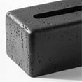 thumbnail image 4 of Caja de pañuelos rectangular for el hogar, sala de estar, mesa de centro, caja de pañuelos de cerámica negra, 4 of 4