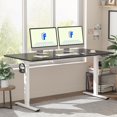EN1 One Piece Standing Desk, 55 x 28 Inch Desktop Electric Adjustable