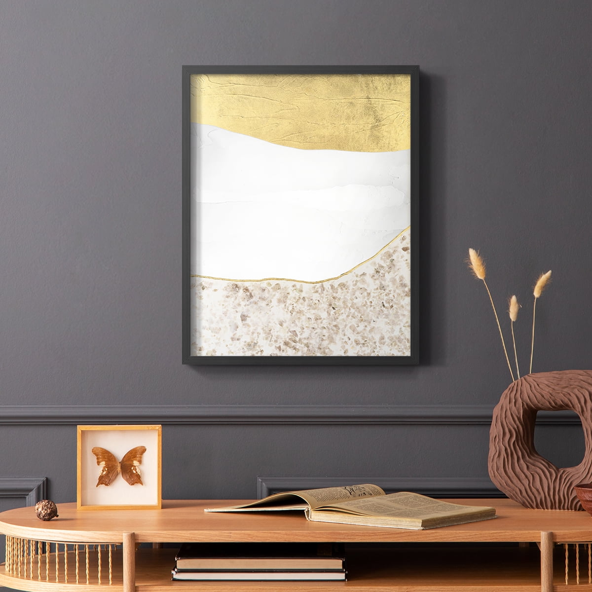 Whitestone II Framed Print in Black Solid Wood 11 x 14 Framed Print