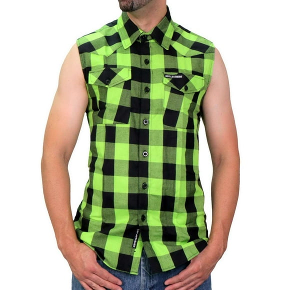 Mens Green Flannel Shirt