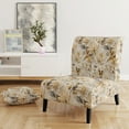 thumbnail image 2 of Designart « White Chrysanthemum Purity I » Fauteuil d'Appoint Rembourré à Motif Floral Blanc - Fauteuil de Style Champêtre pour Chambre, 2 of 7