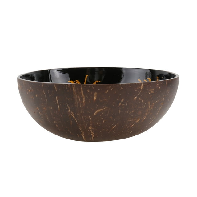 Natural Coconut Shell Bowl Storage Bowl Candy Container Nuts Holder (Pattern 1)