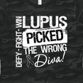 thumbnail image 4 of Inktastic Lupus Picked The Wrong Diva Women's T-Shirt, 4 of 5
