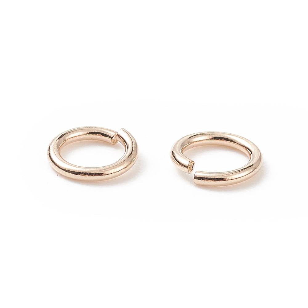 100 pc 1/20 14K Gold Filled Open Jump Rings Yellow Gold Filled Saw Cut Round 20 Gauge 5x0.76mm Inner Diameter: 3.5mm