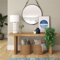 thumbnail image 2 of Henn&Hart 15" Matte White Ceramic/Fabric Table Lamp, 2 of 8