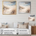 thumbnail image 4 of Designart "Wintery Seashore Sands Appeal" Coastal Beach Sand Floater Framed Canvas Art Print, 4 of 5