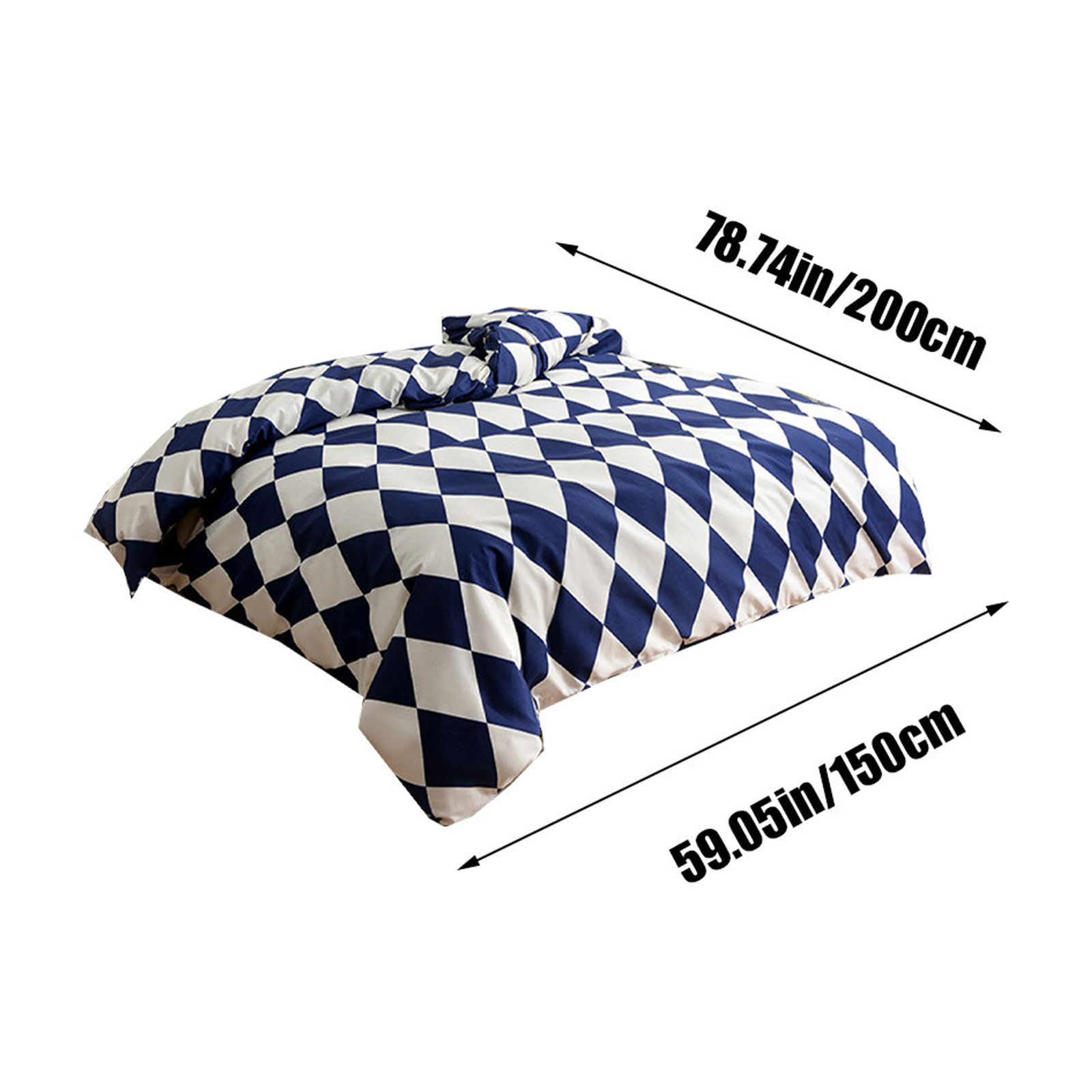 Specollect Clearance 1Pcs Twin Size Duvet Cover, Ultra Soft 2-Piece Seersucker Duvet Cover Set with Zipper Closure, Soft Brushed Microfiber Bedding