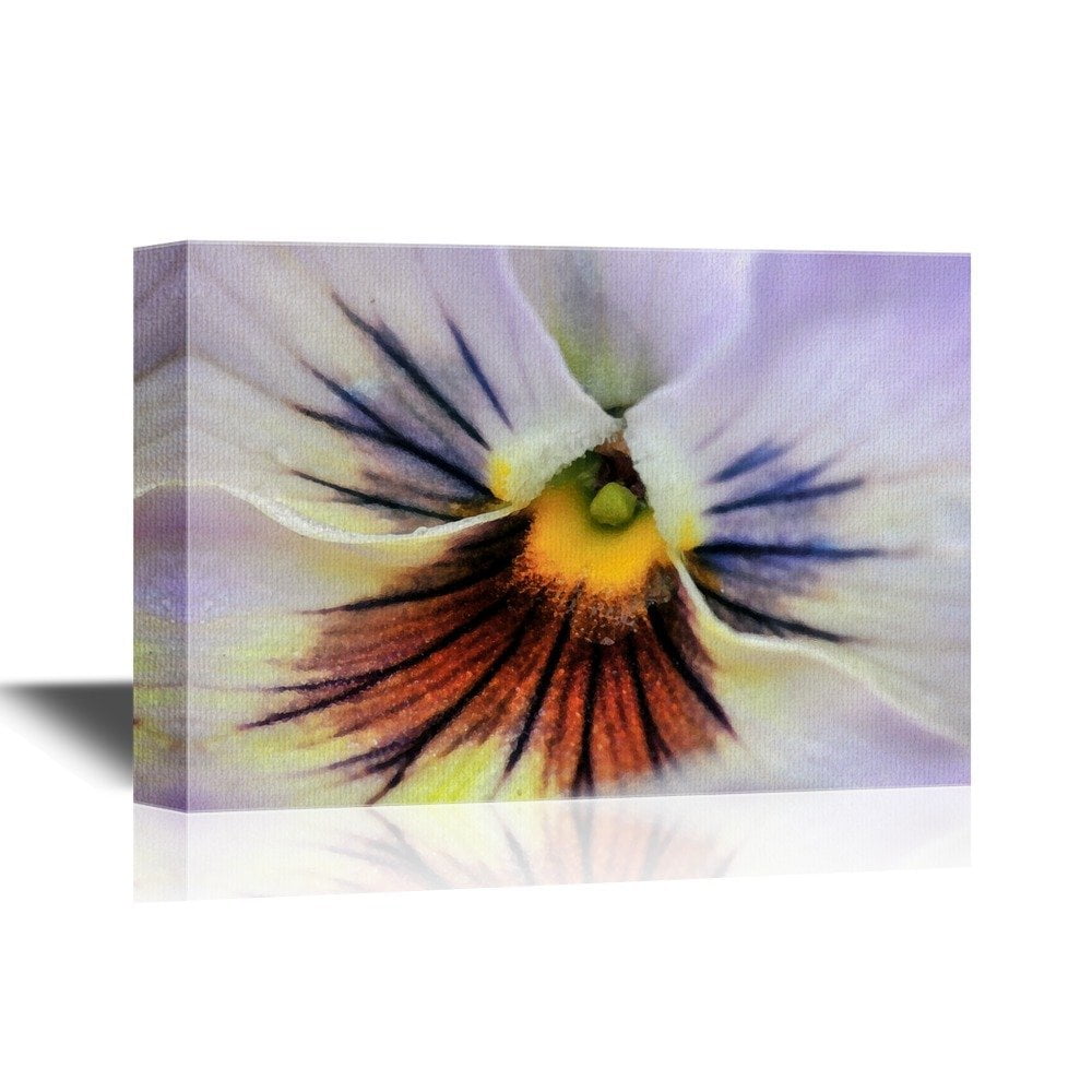wall26 Pansy Flower Canvas Wall Art Close Up of a Pansy Flower Petal